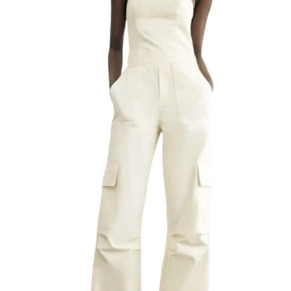 ZARA Woman’s  JUMPSUIT BEIGE SIZE XXL8342/375/250